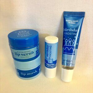 Bath & Body Works - BIRTHDAY FROSTING LIP CARE SET - NWT
